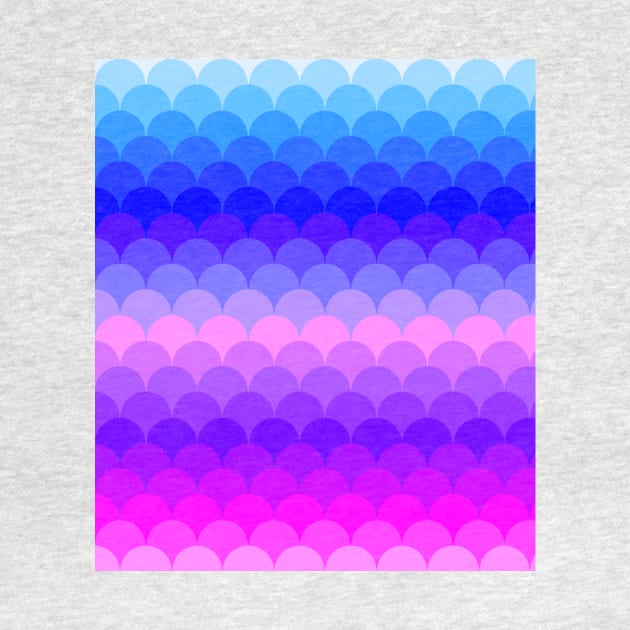 Ombre Rainbow Scales Pattern by saradaboru